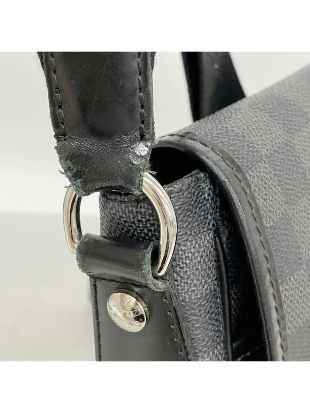 Louis Vuitton Shoulder Bag Damier Graphite MM Black